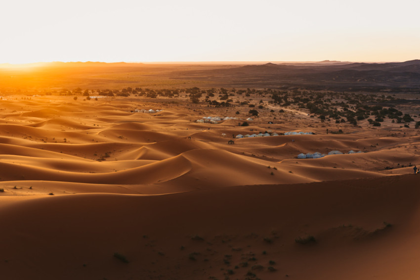 Sunrise Views on the Sahara Desert