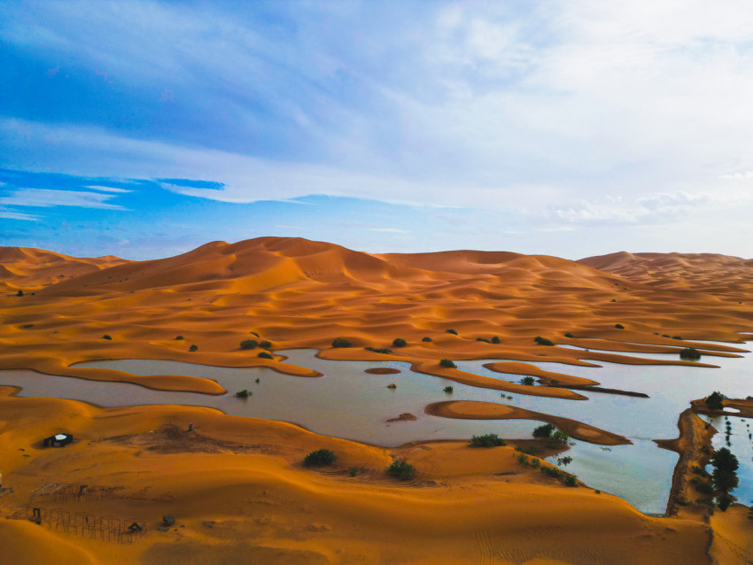 Sahara Desert Lake