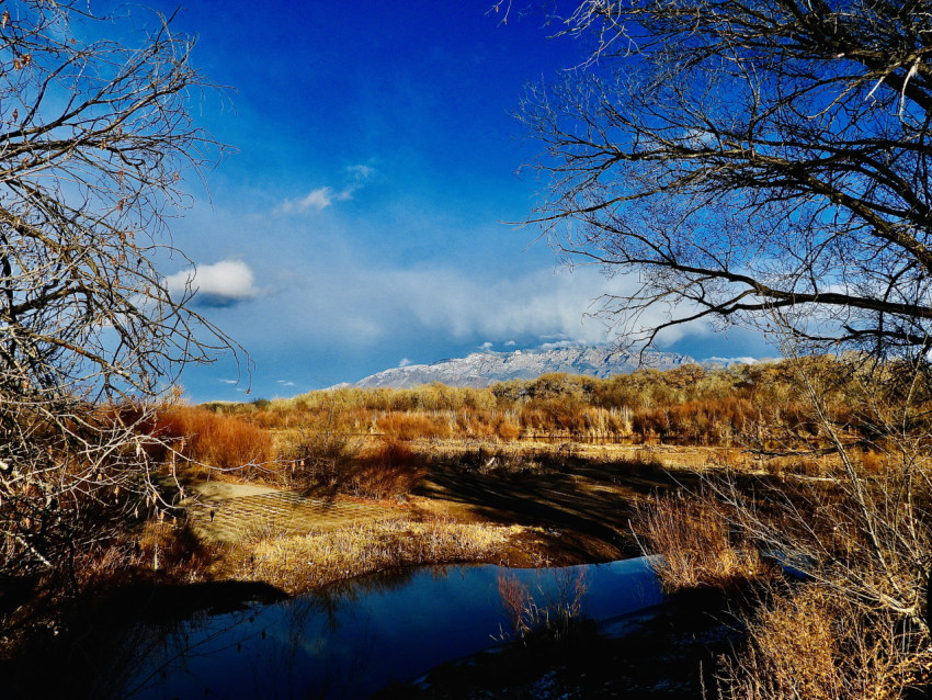 Sandia Mountains snow