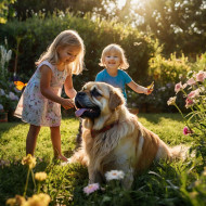 Awesome morning garden play with Pug