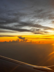 Cloud at the sunset