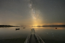 MILKY WAY OVER THE LAKE