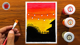 Sunset Drawing